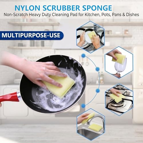 3-in-1 Kitchen Sink Drain Strainer and All-Purpose Sponges, Sink Stopper Pop-Up Drain Plug with Anti-Clogging Food Catcher Basket, Odor Blocker, Fits US Standard 3-1/2 Inch Sinks,Dish Sponges Safe - color: Chorme+ 2kitchen Sponges