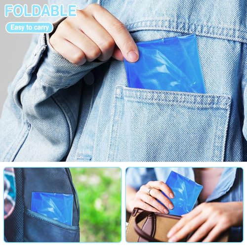 20Pcs(10 pairs) Thickened Waterproof Shoe Covers for Rain, Clear Rain Shoe Covers, One Size Fits Most - color: Blue, size: 10P L Adults