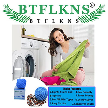 Laundry Balls Set, Eco-Friendly Laundry Balls, 2Pack, Blue - color: 2Pack,Blue