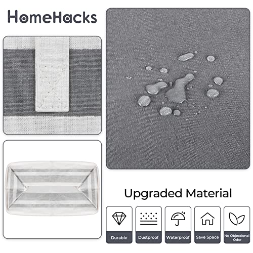 HomeHacks Laundry Basket Hamper, 3‑Pack 88L Collapsible Clothes Storage - size: 88L