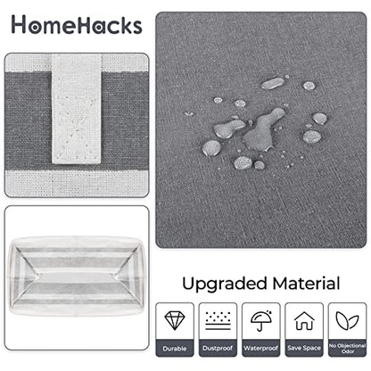 HomeHacks Laundry Basket Hamper, 3‑Pack 88L Collapsible Clothes Storage - size: 88L