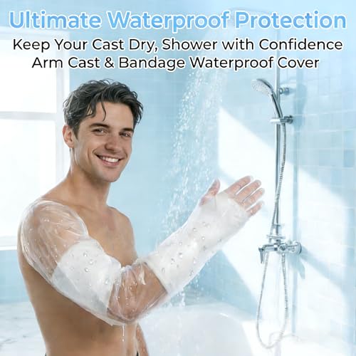 RAINFLOW Waterproof Arm Cast Cover for Shower - Adult Arm Sleeve Protector - size: Arm Cover