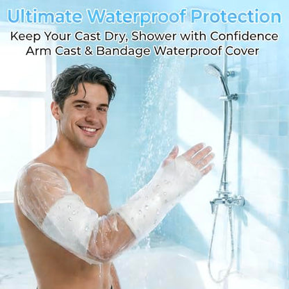 RAINFLOW Waterproof Arm Cast Cover for Shower - Adult Arm Sleeve Protector - size: Arm Cover