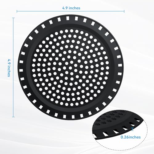 Shower Drain Hair Catcher,Aluvor Shower Drain Cover Bathtub Drain Strainers - color: All Black