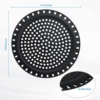 Shower Drain Hair Catcher,Aluvor Shower Drain Cover Bathtub Drain Strainers - color: All Black