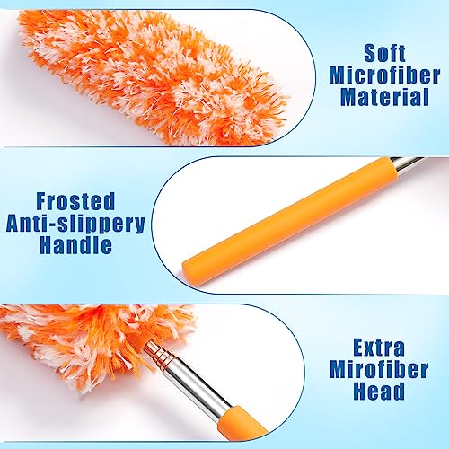 Tanlade 24 Pcs Microfiber Feather Dusters for Cleaning, Bright Color - color: Bright Color