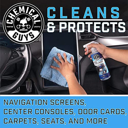 Chemical Guys, Total Interior Cleaner & Protectant with 3 Microfiber Towels - size: 16 Fl Oz + 3 Towels, style: Fresh + Towels