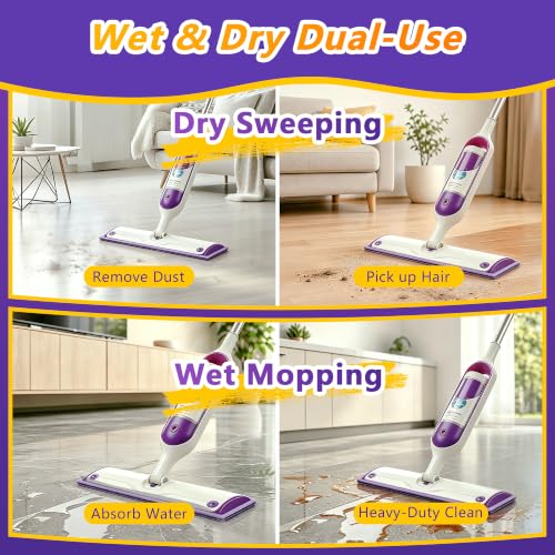 FIXSMITH Power Mop Pads Compatible with Swiffer Power Mop, 16 Pack Reusable PowerMop Refills for 13"-15" Spray Mops, Microfiber Household Replacement Pad for Floor Cleaning - size: 16 Pack