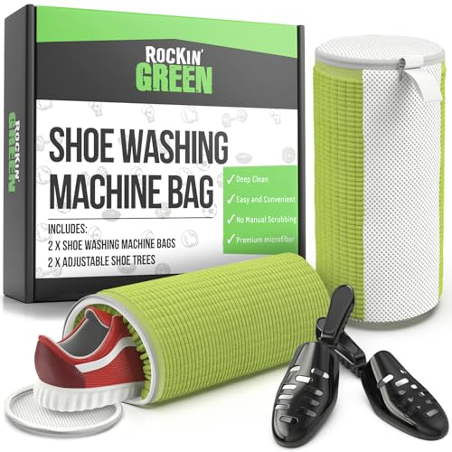 Rockin' Green Shoe Washing Machine Bag Deep Clean 1 Pack