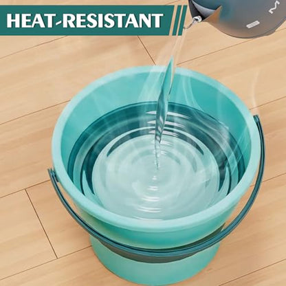 Collapsible Bucket 1.3 Gallon/5L Small Capacity Foldable Cleaning Buckets - color: Small Green