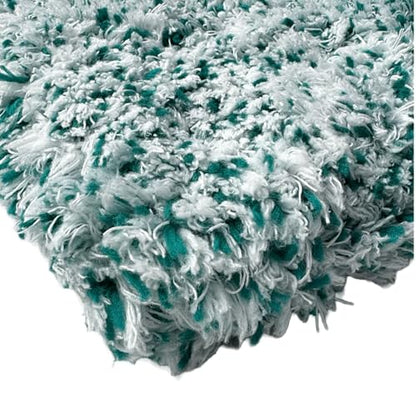 -The Wash Boss Premium Microfiber Car Wash Pad - Plush Korean Fabric,10x10 inches, 1000 GSM, Ultra-Absorbent, Scratch-Free, Safe for Paint – Teal & White (1-Pack)