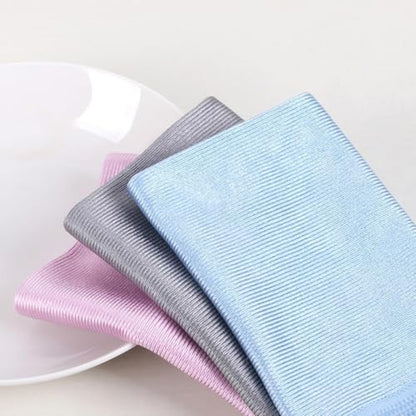 Microfiber Glass Cleaning Cloth, 16 Inch Lint Free Quickly Clean for Glasses, Window, Mirrors, Windshields and Stainless Steel (Blue, 1 Pack) - color: Blue