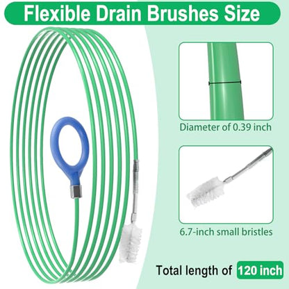 Auto Sunroof Drain Cleaning Tool, 120 Inch Flexible Tube Cleaning Brush - size: 120 Inch kits