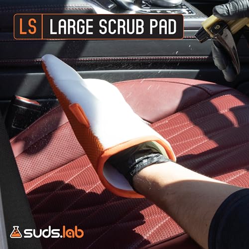 Suds Lab Oversized Scrub Pad, Heavy Duty Interior Car Cleaning Mitt, Auto - size: Oversized