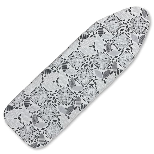 Ironing Board Cover and Pad,15x48In Sewn-in Thick Feltpads - color: 15x48in-white Grey