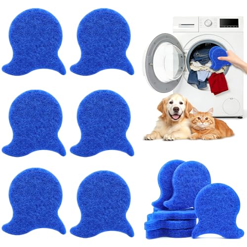 6 Pack Pet Hair Remover for Laundry,Reusable Dog & Cat Hair Remover for Laundry,Effectively Removes Pet Hair, Lint and Dander from Bedding and Clothing, Suitable for Washing Machines, Dryers