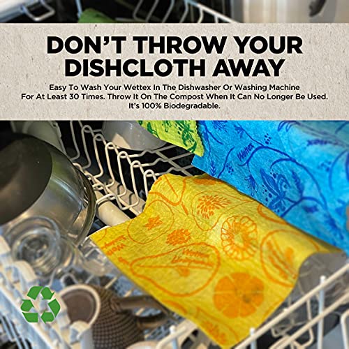 Wettex The Original Swedish Dishcloth for Kitchen 10 Pack