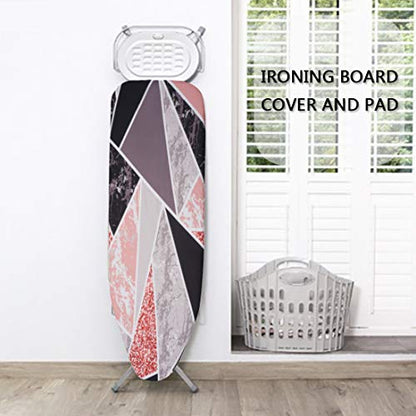 Ironing Board Cover and Pad Extra Thick Padding 19 X 52 Inch Fits Large and Standard Boards, Pads Resist Scorching and Staining, Elastic Edge Covers, No Fasteners Needed (1) - color: 1