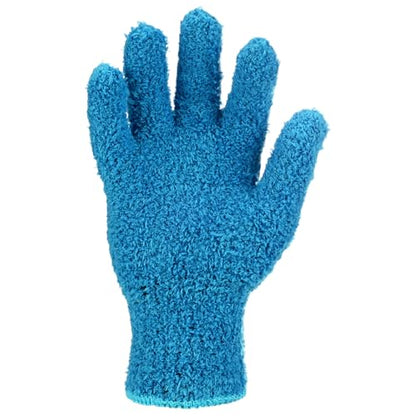 M METERXITY Dusting Gloves, Reusable Washable Mittens for Plants/House/Cars/Blinds Dusting, Leaf Cleaning Glove Mittens - color: Blue, size: 7 x 9.5 cm