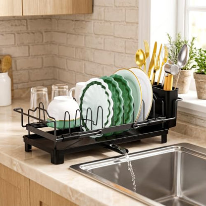 masadi Small Dish Drying Rack, Compact Dish Drainer for Kitchen Counter - size: Counter (Small)