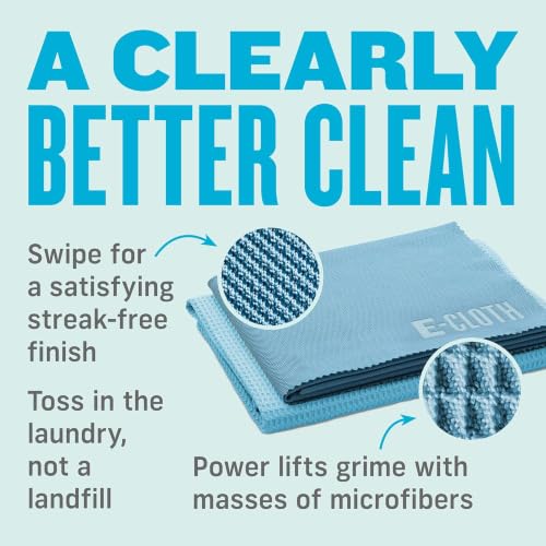 E-Cloth Window and Glass Cleaner Kit, Just Add Water - 1 Kit - color: Alaskan Blue, size: 1 Kit
