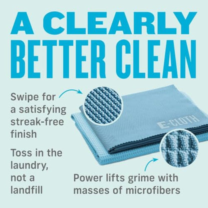 E-Cloth Window and Glass Cleaner Kit, Just Add Water - 1 Kit - color: Alaskan Blue, size: 1 Kit