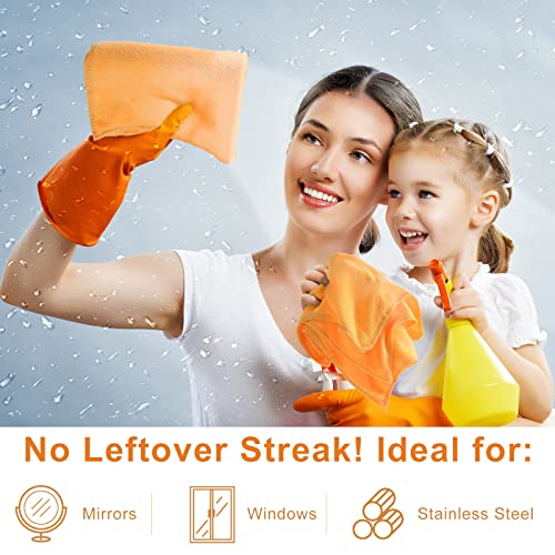 Nuenen Car Microfiber Clean Cloths, Yellow, 16 x 16 Inch, 60 Pcs - color: Yellow, size: 16 x 16 inches