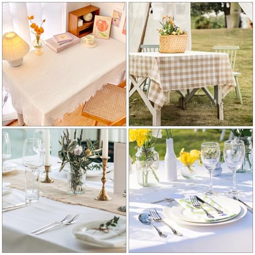 yueton 4PCS Stainless Steel Rose Tablecloth Clips Elegant Flower Table Cloth Holders Windproof Outdoor Wedding Party Decorations for Patio, Garden, Picnic