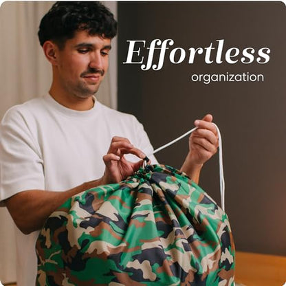 Handy Laundry XL Nylon Laundry Bag 22"x32", Heavy Duty, Camouflage - color: Camouflage, size: 30" x 40"