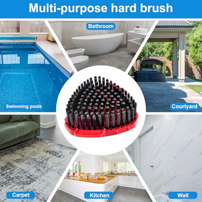 2 Pack Upgrade Scrub Brush Replace Heads Compatible with O Cedar EasyWring RinseClean 2 Tank Spin Mop, Scrubber Brush Mop Head for Ocedar Mop Scrub Brush of Hard Bristle to Floor Clean, Not for 1 Tank - size: 2 Pack Upgraded Scrub Brush for Ocedar 2 Tank