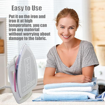 FQTANJU Iron Protector Cover for SilverStar Brand ES-85-AF - Aluminum Steam Iron Shoe Cover with Vented Design (2 Pack) - Prevents Burns & Protects Fabrics