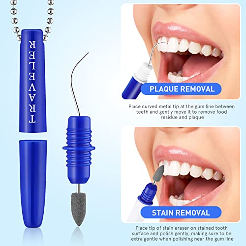 2pcs Portable Oral Dental Tooth Hook Hygeine Cleaning Molars Tool Teeth Stains Remover Plaque Remover - color: 2 Pcs
