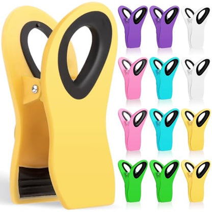 JETMORE 12 Pack Chip Clips, Plastic Magnetic Bag Clips for Food, Clip - color: 12 Pack-mr-1