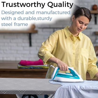 SheeChung Ironing Board 13"x43",Full Size Iron Board with Rest,Adjustable - style: 43x13-Grey