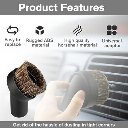 3PCS Horse Hair Brush Vacuum Attachment Set For Shark Vacuum Attachment - style: 3Pack for Shark Vacuum Brush Attachment