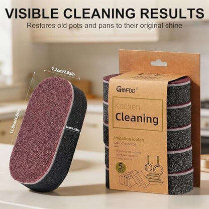 Magic Sponges Cleaning Eraser,Multi-Functional Eraser,Heavy-Duty Melamine Sponge Foam Pads,Multi-Functional Household Cleaning Kitchen Dish Sponge for Furniture,Kitchen, Bathroom,Sink(5PCS)