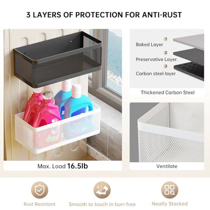 Magnetic Shelf for Washing Machine, White, L11in*W4.9in*H3.9in - color: White, size: L11in*W4.9in*H3.9in