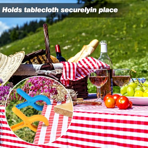Beach Towel Clips Plastic Clothespins 12pcs Clothes Pins for Beach Chair Pool Chair - color: 6 Colors 12 Pcs