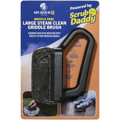 Mr. Bar-B-Q Bristle Free Steam Clean Griddle Brush Powered by Scrub Daddy