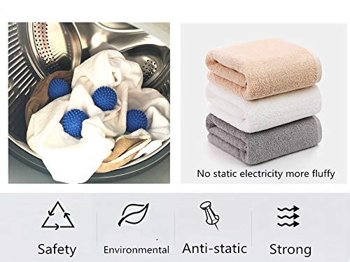 XIEHE Dryer Balls 8 Pack - 2.7 Inch Non-Toxic Reusable Dryer Balls