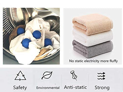 XIEHE Dryer Balls 8 Pack - 2.7 Inch Non-Toxic Reusable Dryer Balls