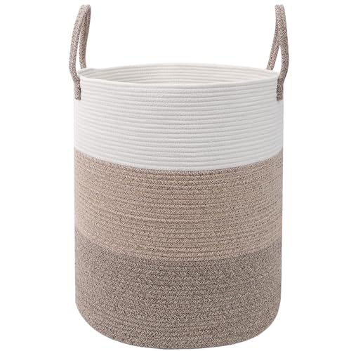 105L Extra Large Laundry Basket,Clothes Hamper with Handles- Brown - color: Brown, size: XXXLarge