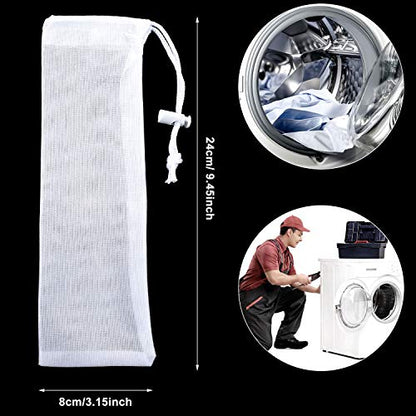Shappy 6 Pieces Lint Traps for Washing Machine Drain Hose Nylon Mesh