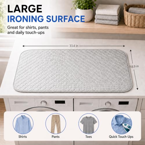 Sukh Magnetic Ironing Mat - Foldable Double Sided Portable Ironing Pad - size: 1Pcs Magnetic Ironing Mat