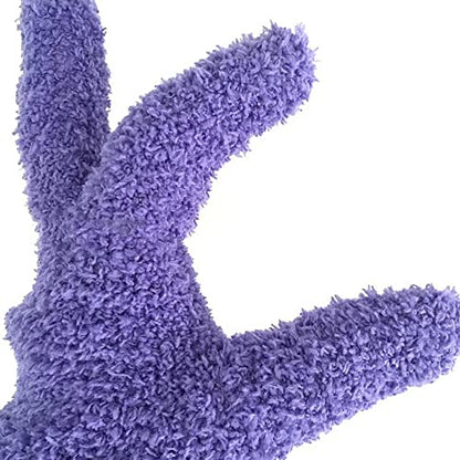 SagaSave Multi-Function Microfiber Gloves Cleaning Dusting Coral Fleece Home Cleaning Gloves Truck Auto Gloves - color: Purple