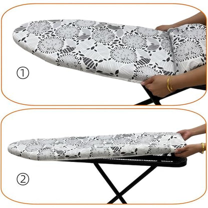 Ironing Board Cover and Pad,12x36In Sewn-in Thick Feltpads - color: 12x36in-white Grey