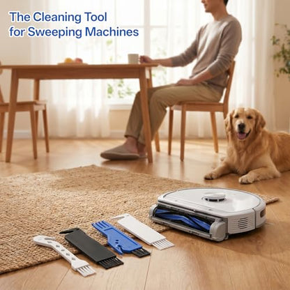 4 PCS Universal Handheld Vacuum Brush Cleaner Tool with Built-In Blade - color: Multicolor