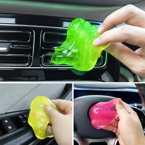 Car Cleaning Gels 3 Pack, Auto Detailing Cleaning Putty, keyboard cleaner - size: 3PCS-cleaninggels