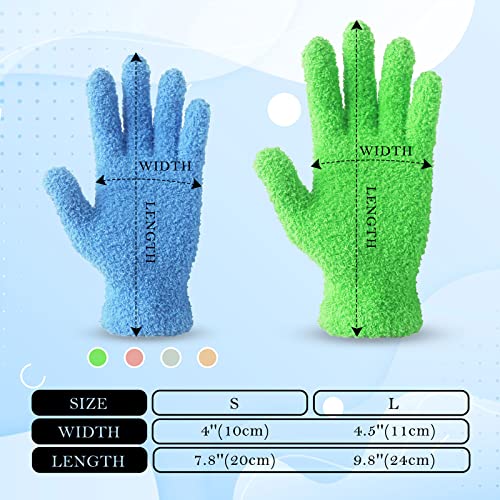 Evridwear Microfiber Plant Dusting Gloves Reusable Leaf Cleaning Glove for Houseplants,Blinds,Furniture and Small Objects - color: Green 1 Pair, size: Large/X-Large (Pack of 1)