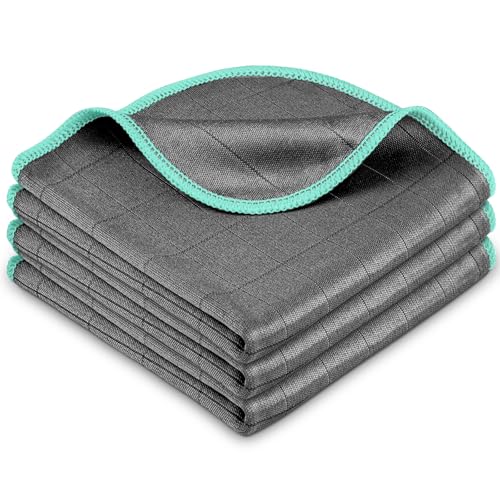 Airlab Glass Polishing Streak Free Miracle Cleaning Cloth, Grey-Green - color: Grey-green